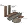 Sett Coppice Brown 225x225x50mm
