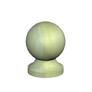 Fencemate Ball Finial & Base 100mm Pk2