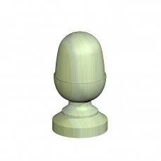 Fencemate Acorn Finial & Base 100mm Pk2