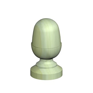 Fencemate Acorn Finial & Base 100mm Pk2