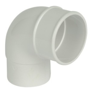 Round 68mm 92.5° Offset Bend White