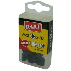 DART PZ1 Impact Driver Bit - Pack 10