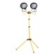 Defender Two Halogen Task Light Heads 230V 400W with a Telescopic Tripod