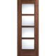 Walnut Vancouver 4 Light Clear Glazed FD30 2040X826X44mm