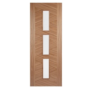 Walnut Zeus 3 Light Glazed Door 78