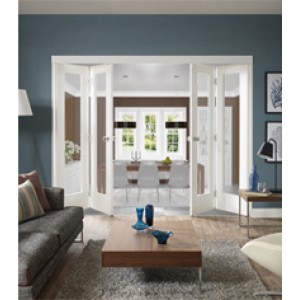 Freefold White 2 Door System (exc. Doors)