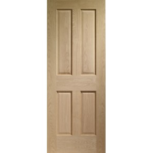 Victorian Oak 4 Panel with Non Raised Mouldings...