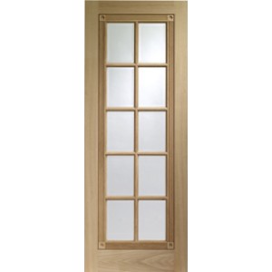 WhiteChapel Oak with Clear Glass 1981x610x35mm