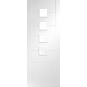 Palermo White Primed with Obscure Glass 1981x686x35mm