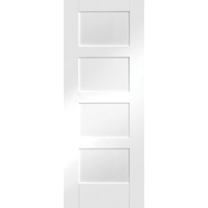 Shaker White Primed 4 Panel 1981x762x35mm