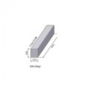 Concrete Kerb Half Battered 915x125x150mm