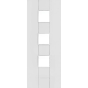 Messina White Primed with Clear Glass 1981x686x35mm
