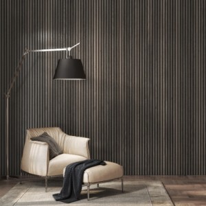 Acoustic Wall Panel Smoked Oak 2400x605mm