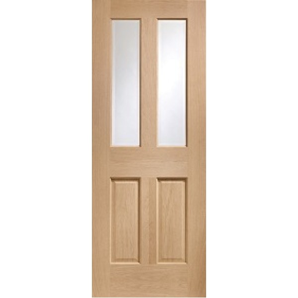 Malton Oak with Clear Bev. Glass 1981x686x35mm
