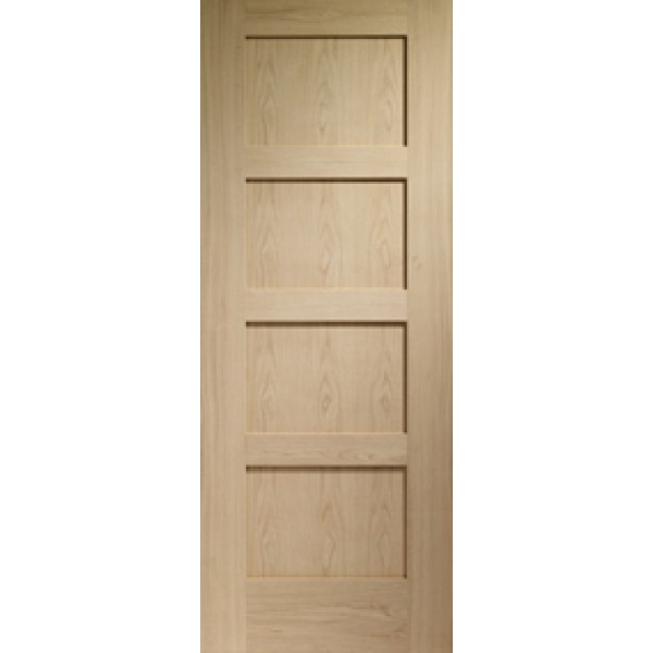 Shaker Oak 4 Panel Fire Door 2040x826x44mm