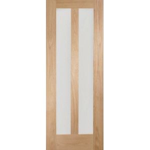 Novara Oak with Clear Glass 1981x686x35mm