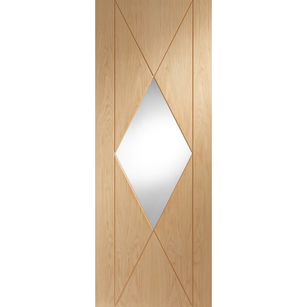 Sassari Oak with Clear Glass 1981x762x35mm