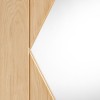Sassari Oak with Clear Glass 1981x762x35mm