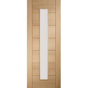 Palermo Oak with Clear Glass 1981x610x35mm