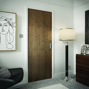 Flush Walnut Veneered 35mm