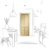 Clear Pine 4 Panel Door 78