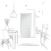 Composite Textured 4 Panel Square Top Door 78
