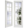 Composite 10 Light Clear Glazed Door Pair 78