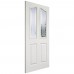 Composite Mayfair 4 Panel 2 Light Frosted Glazed Door