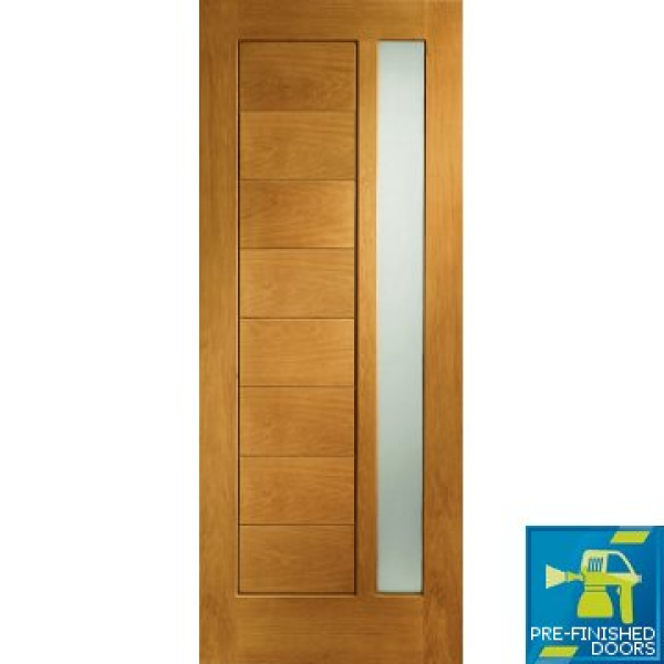 Oak Modena with Obscure Glass 1981x838x44mm