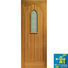 Oak Westminster Timber Doorset with Decorative Glass...