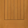 Oak Chancery with Decorative Glass 1981x838x44mm