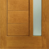 Oak Modena with Obscure Glass 1981x838x44mm