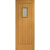 Oak Chancery with Decorative Glass 1981x838x44mm
