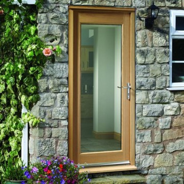 Oak Pattern 10 with Clear Glass 1981x762x44mm