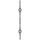 Edisto Metal Baluster 850x12.5x12.5mm