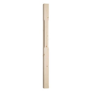 Benchmark Pine Stop Chamfered Newel Post 1500x91x91mm