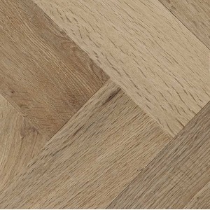 Raw Cotton Engineered European Oak Herringbone