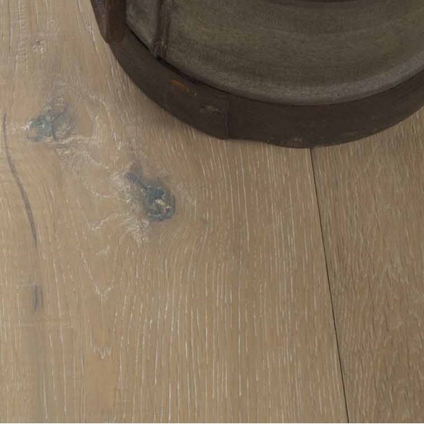 Raw Cotton Engineered European Oak Plank 190mm