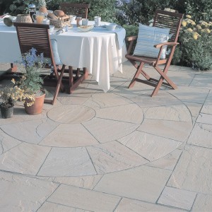 Marketstone Grey Multi Paving Circle Kit 2.44m