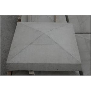 Pyramid Pier Cap White 530x530mm