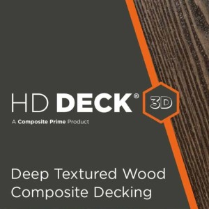HD Deck 3D Fascia 11x74mm Black Oak Oak 3600mm