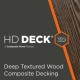 HD Deck 3D Fascia 11x74mm Black Oak Oak 3600mm