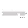Wood Grain Step & Edge Nosing Wild Brown 25x144mm 3.66m