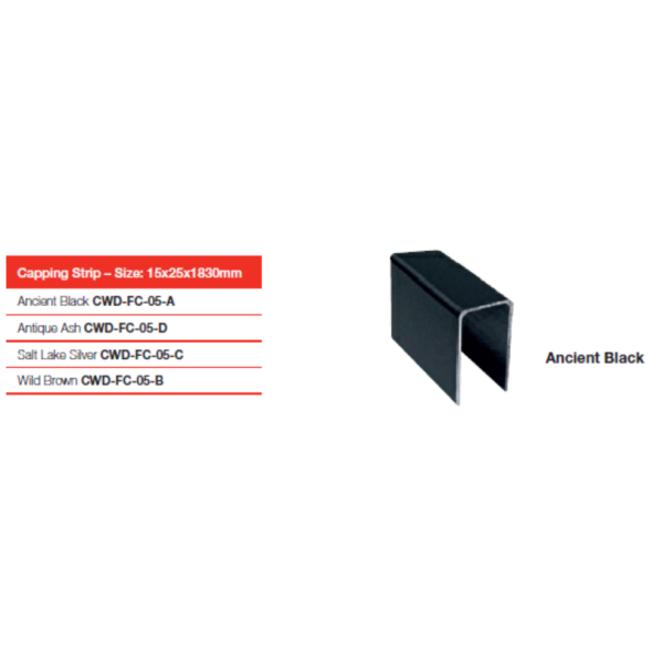 Capping Strip Ancient Black
