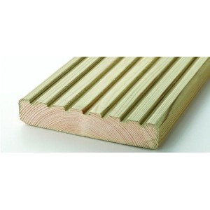 Treated 28x145mm Redwood Deckboard 6000mm