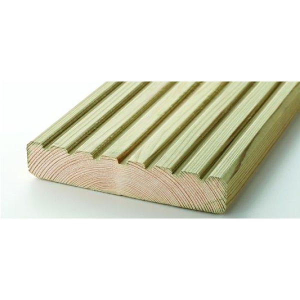 Treated 28x145mm Redwood Deckboard 6000mm