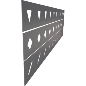 UPM ProFi Fence Striped Design Element 3x160x1930mm