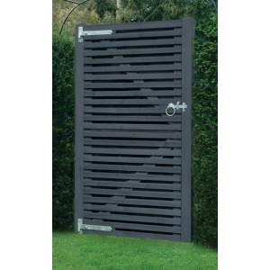 Anthracite Grey Double Slatted Gate 1800x900mm