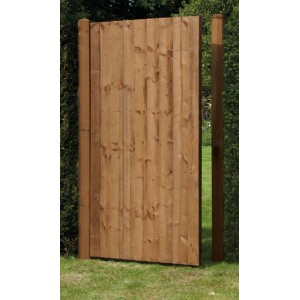 Featheredge Gate Sawn Framing 1750mm x 900mm Brown