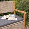 Alderley Rattan Storage Bench Natural